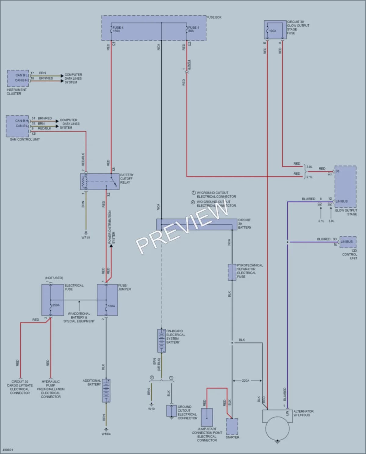 2016 MercedesBenz 3500Sprinter Starting Charging wiring diagram preview