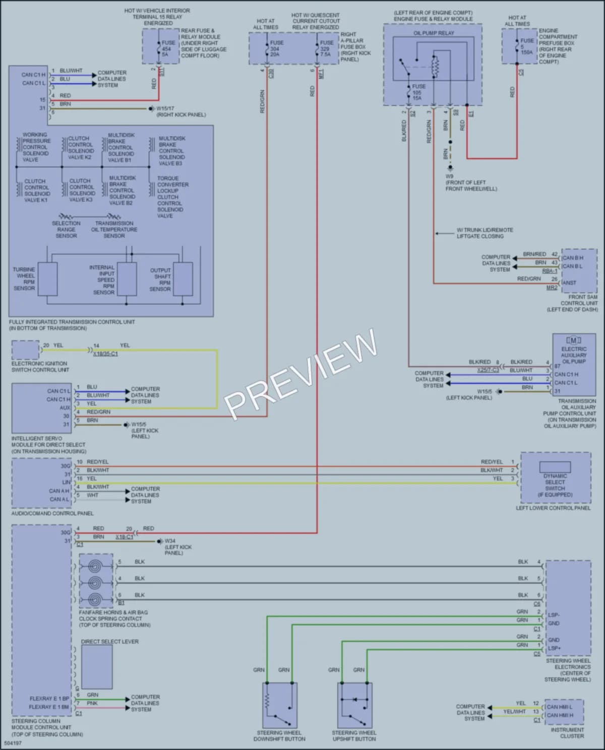 2016 MercedesBenz C300 Transmission wiring diagram preview
