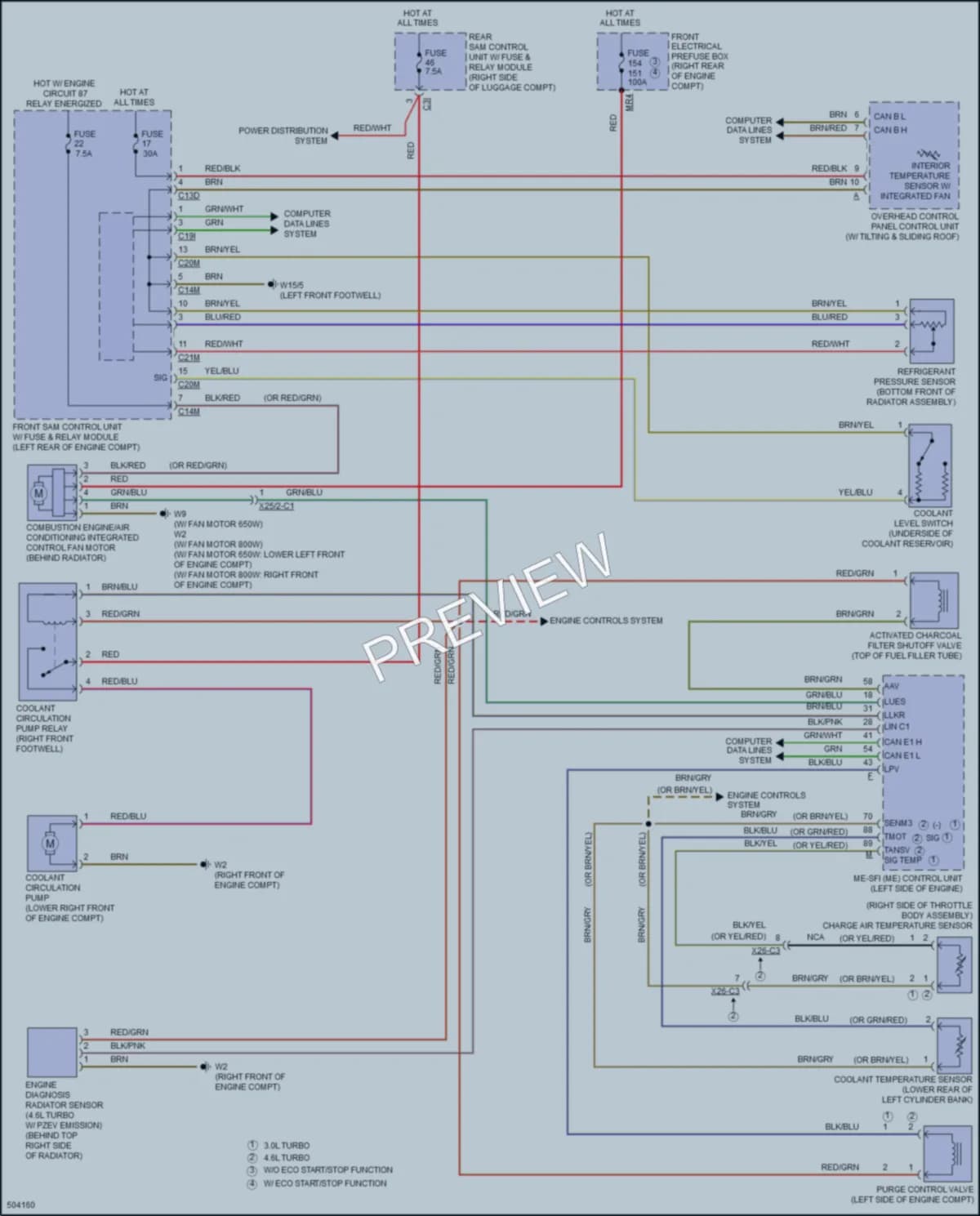 2016 MercedesBenz CLS400 Cooling Fan wiring diagram preview