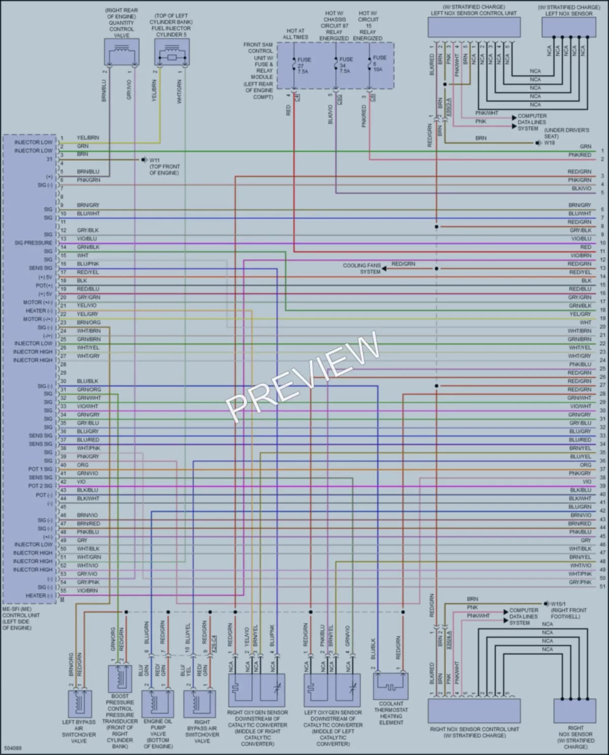 2016 MercedesBenz CLS400 Engine Performance wiring diagram preview