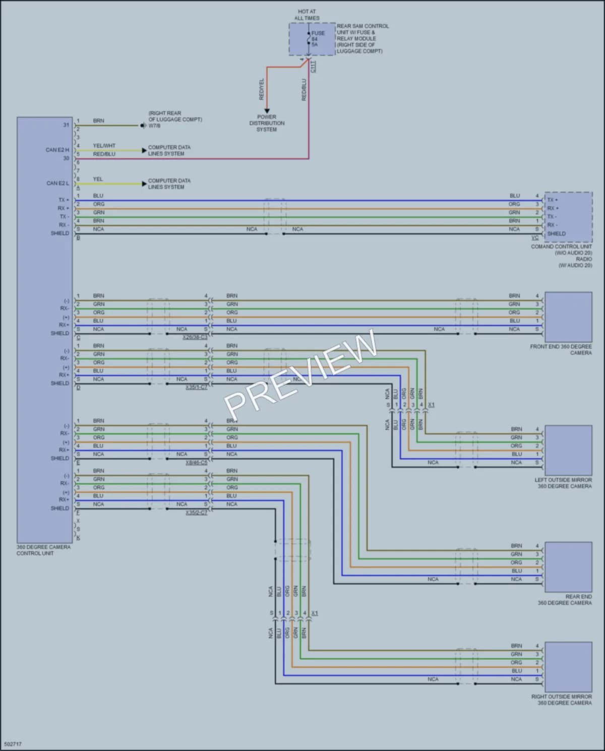 2016 MercedesBenz CLS400 Navigation wiring diagram preview
