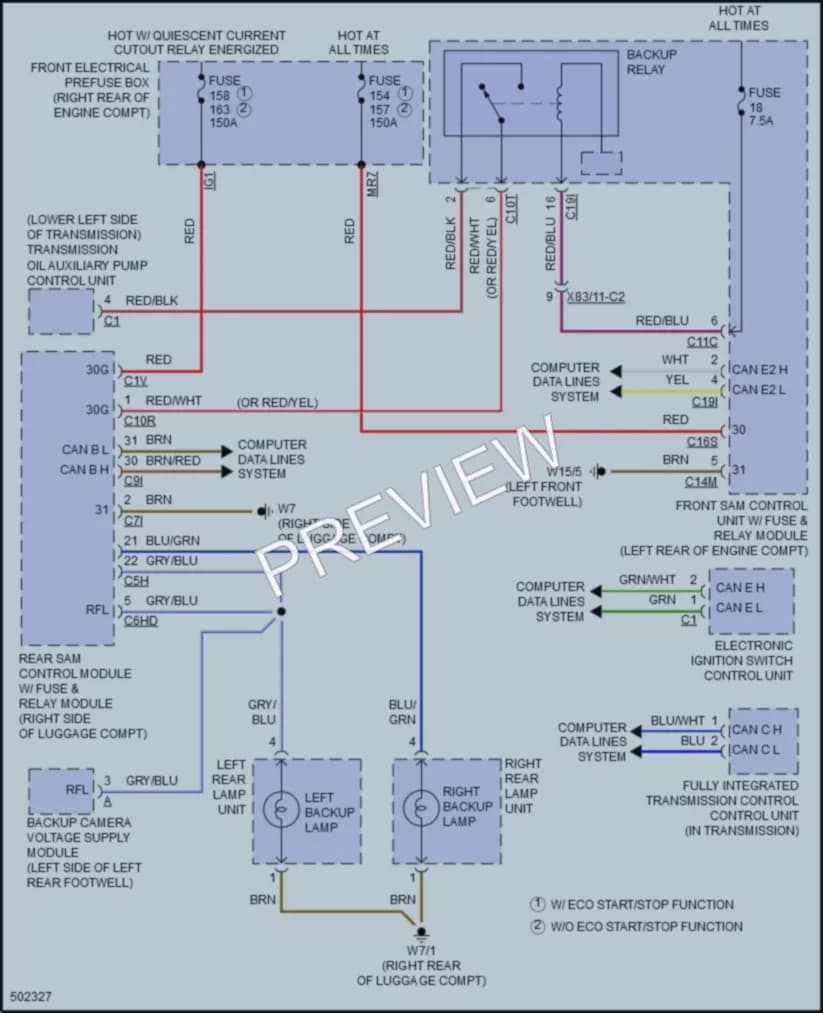 2016 MercedesBenz CLS550 Exterior Lights wiring diagram preview
