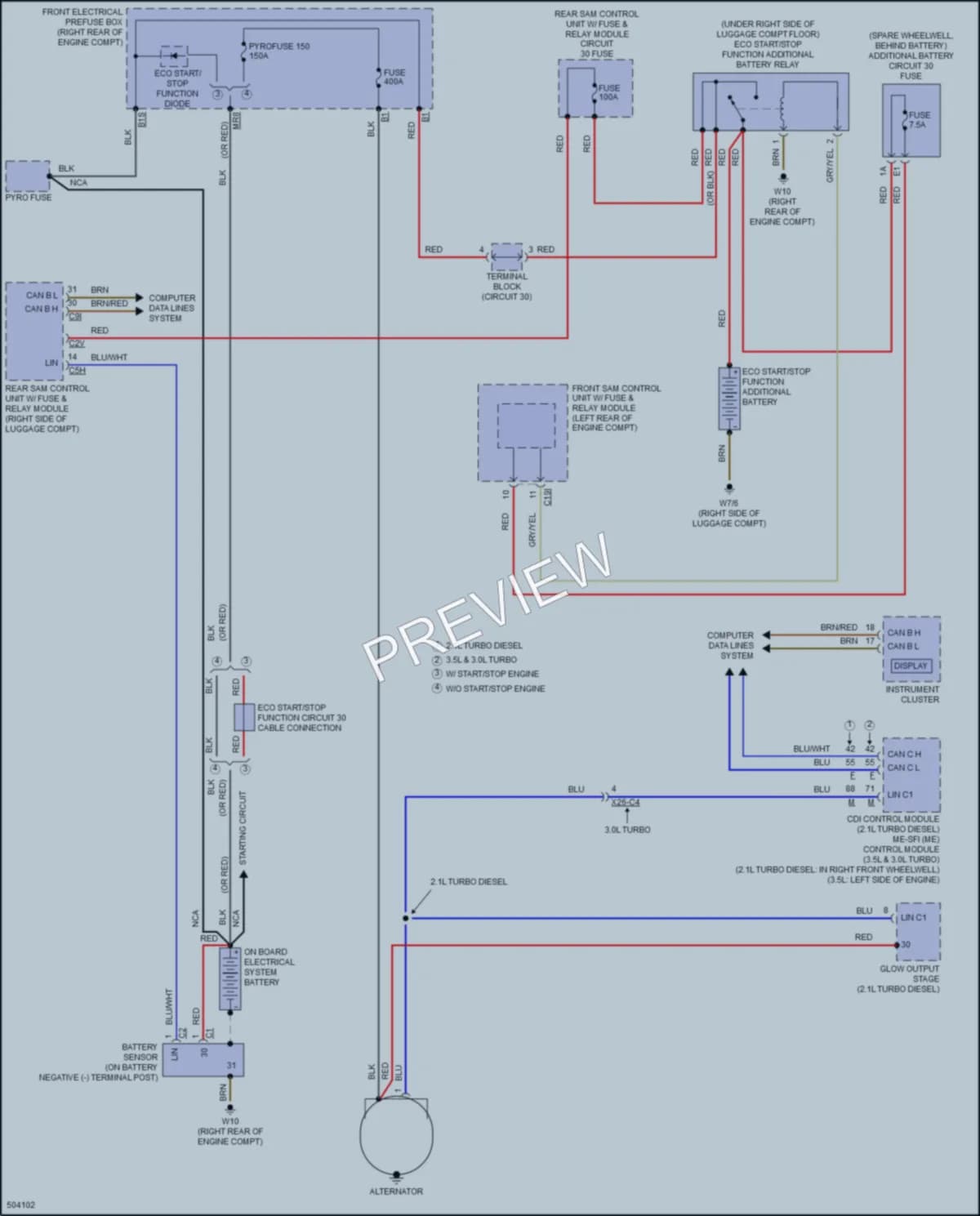 2016 MercedesBenz E250BLUETEC Starting Charging wiring diagram preview