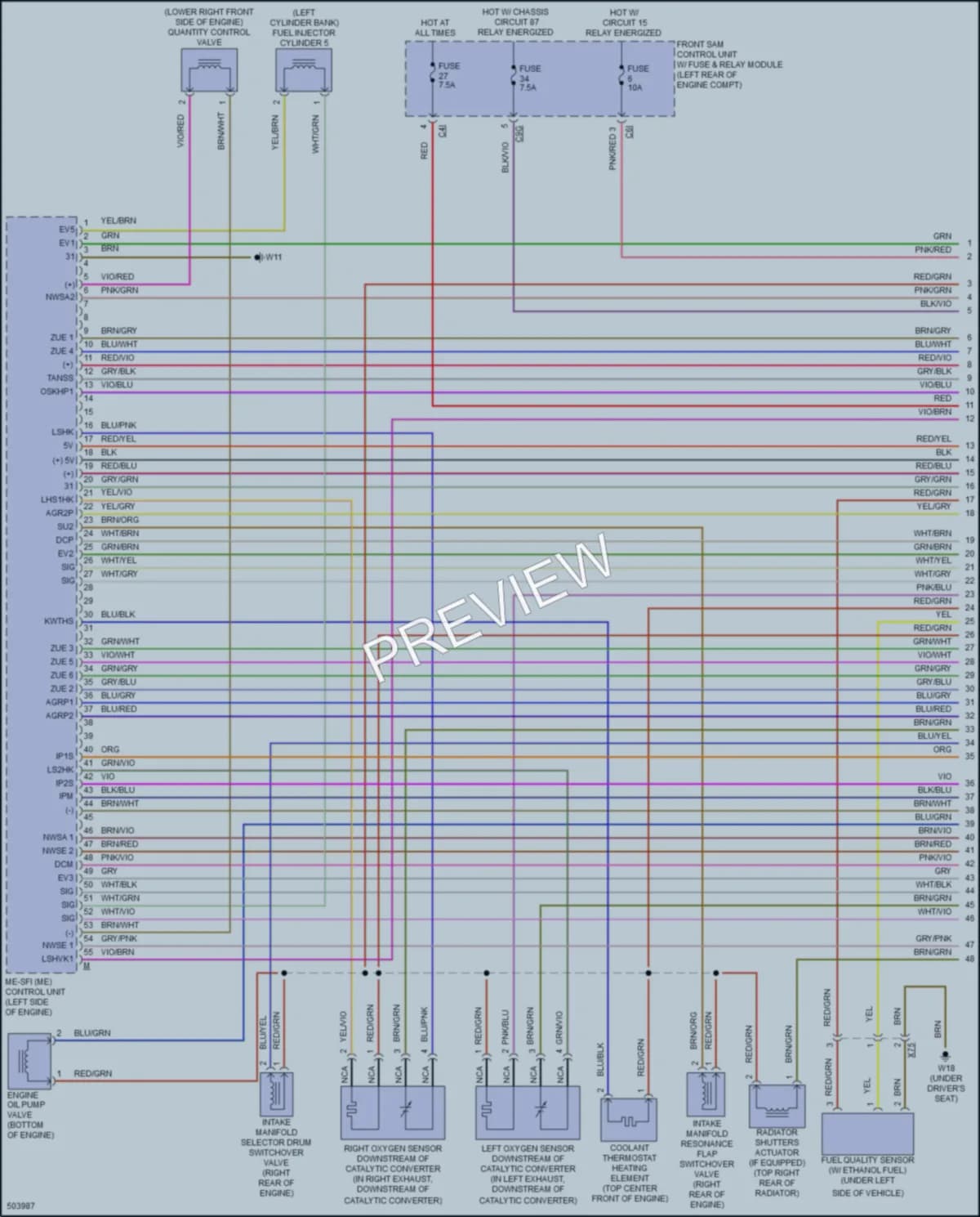 2016 MercedesBenz E350 Engine Performance wiring diagram preview