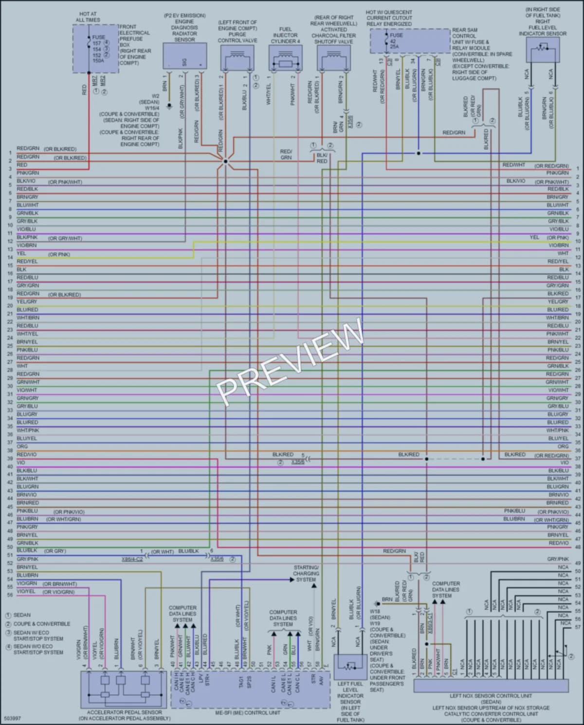 2016 MercedesBenz E400 Engine Performance wiring diagram preview
