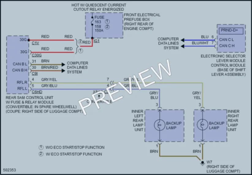2016 MercedesBenz E400 Exterior Lights wiring diagram preview