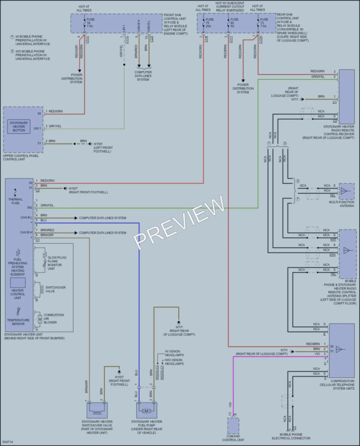 2016 MercedesBenz E550 Engine Accessories wiring diagram preview