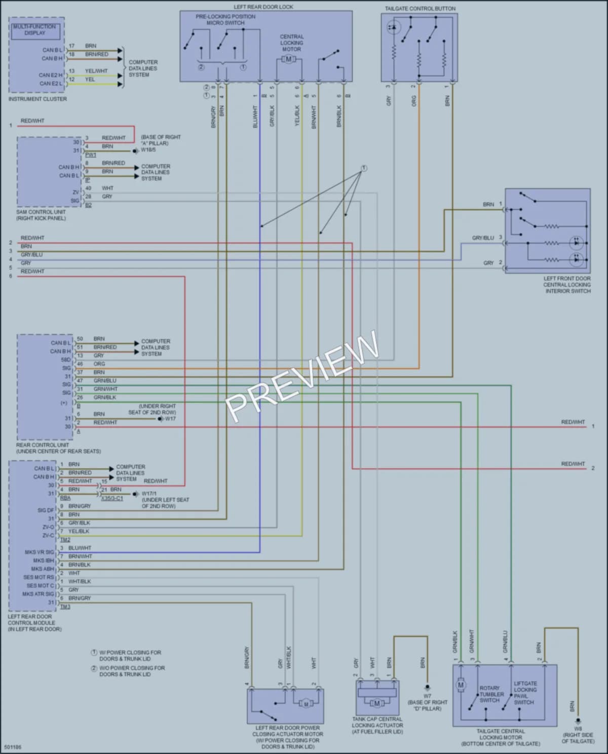 2016 MercedesBenz GL450 Anti Theft wiring diagram preview