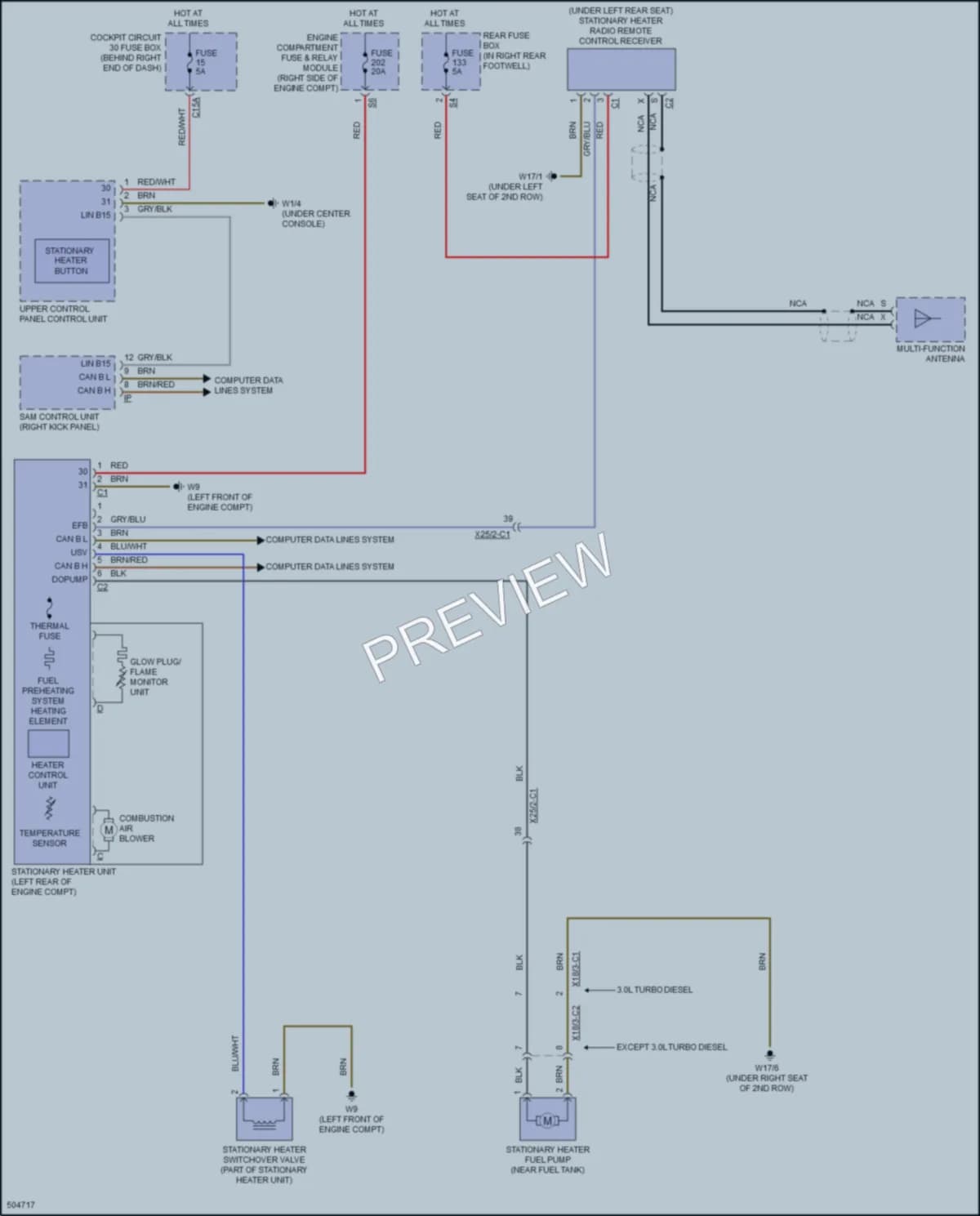 2016 MercedesBenz GL450 Engine Accessories wiring diagram preview