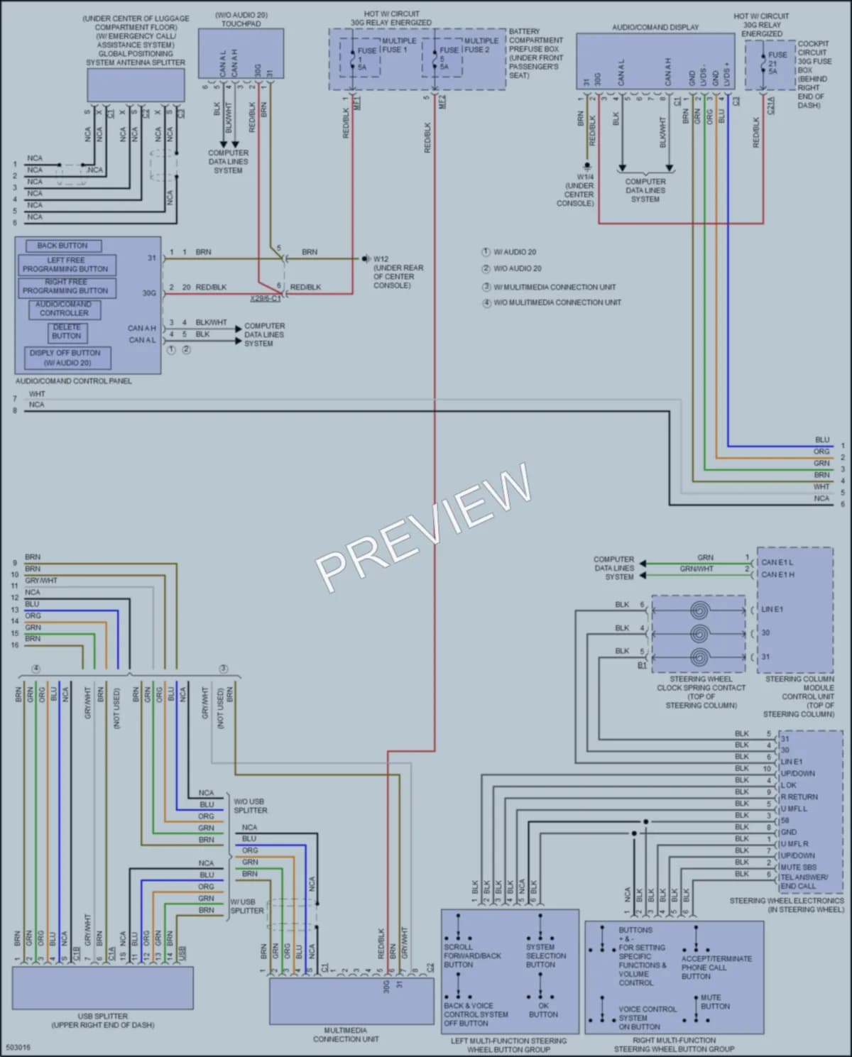 2016 MercedesBenz GL450 Radio wiring diagram preview