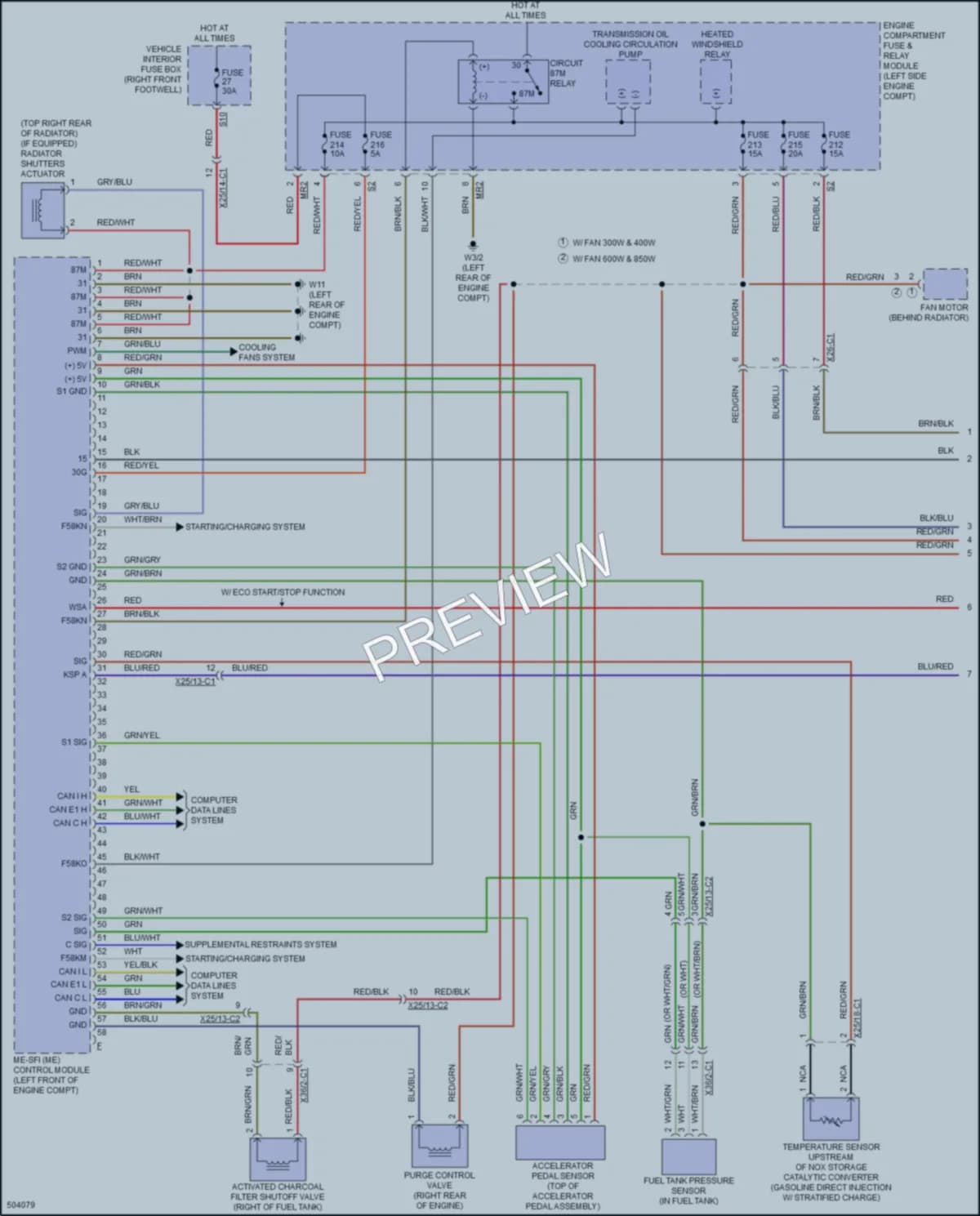 2016 MercedesBenz GLA250 Engine Performance wiring diagram preview
