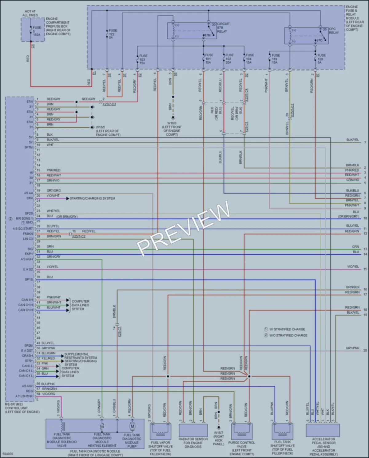2016 MercedesBenz GLC300 Engine Performance wiring diagram preview
