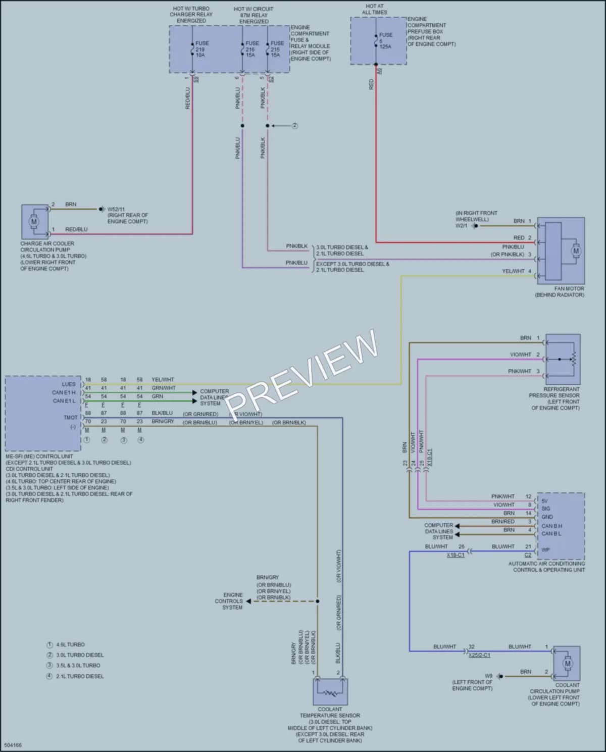 2016 MercedesBenz GLE350 Cooling Fan wiring diagram preview