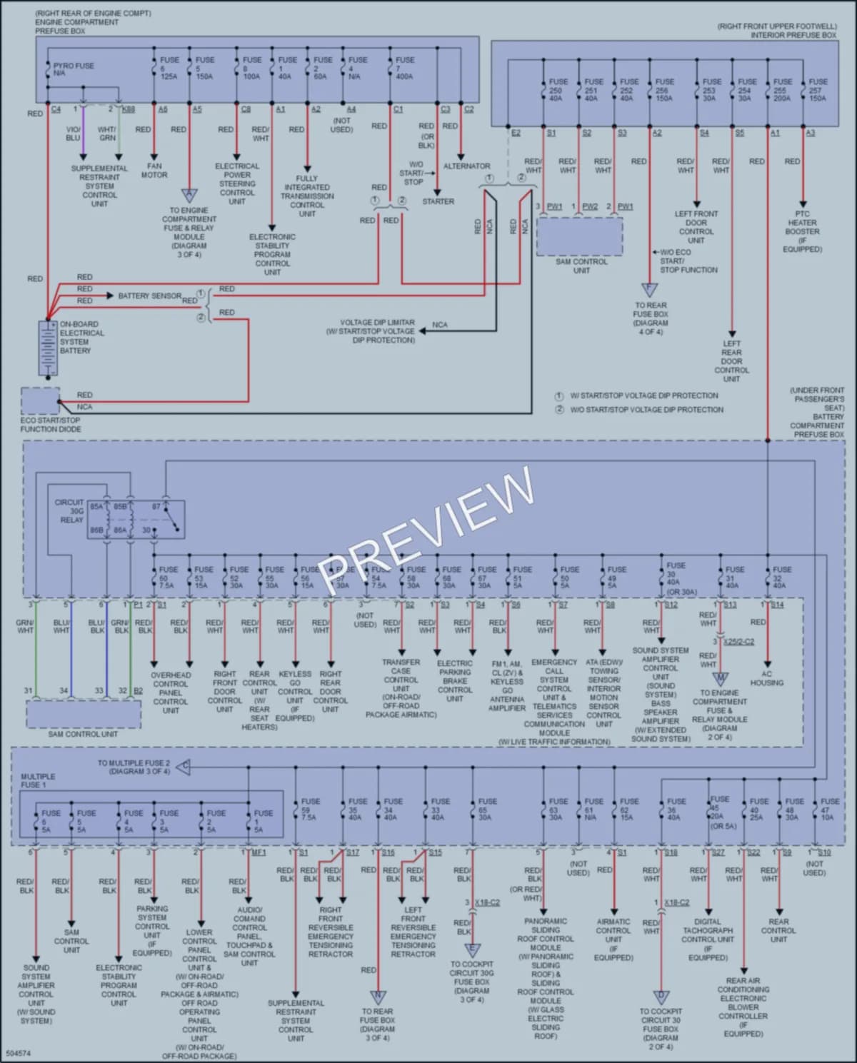 2016 MercedesBenz GLE350 Power Distribution wiring diagram preview