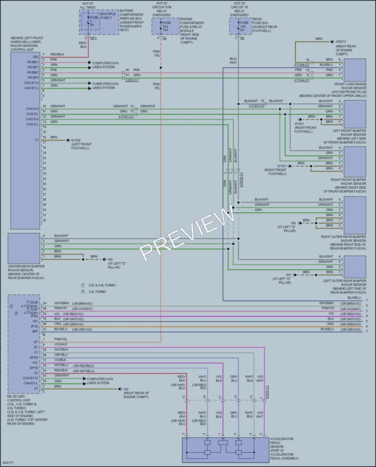 2016 MercedesBenz GLE400 Cruise Control wiring diagram preview