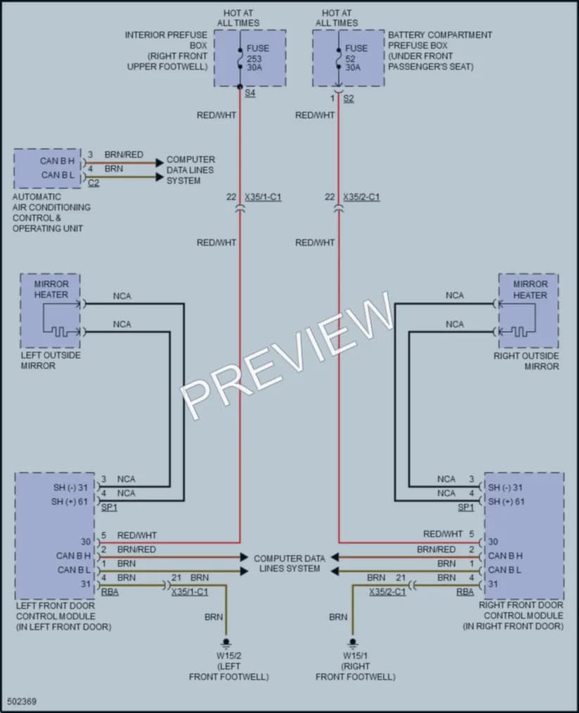 2016 MercedesBenz GLE400 Defoggers wiring diagram preview