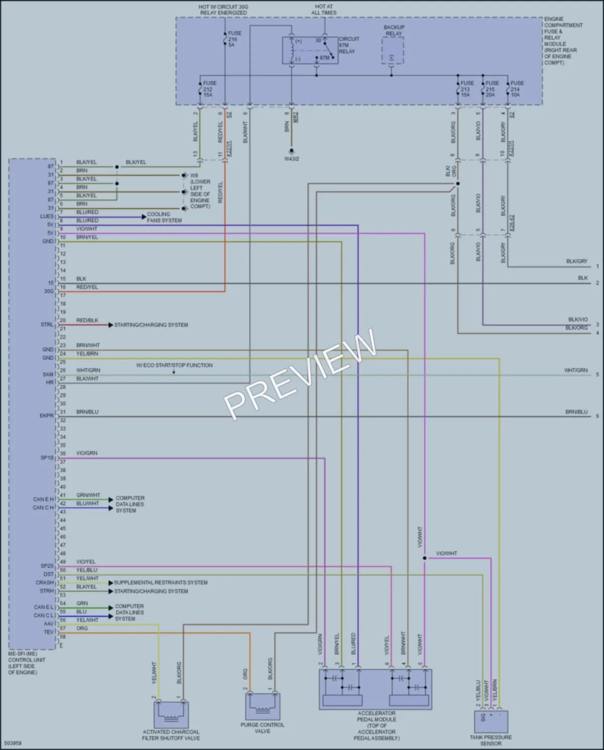2016 MercedesBenz Metris Engine Performance wiring diagram preview