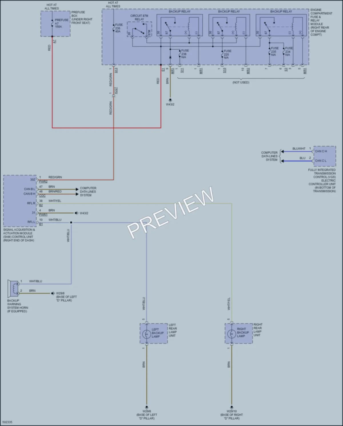 2016 MercedesBenz Metris Exterior Lights wiring diagram preview