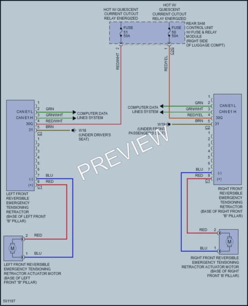 2016 MercedesBenz S550 Supplemental Restraints wiring diagram preview