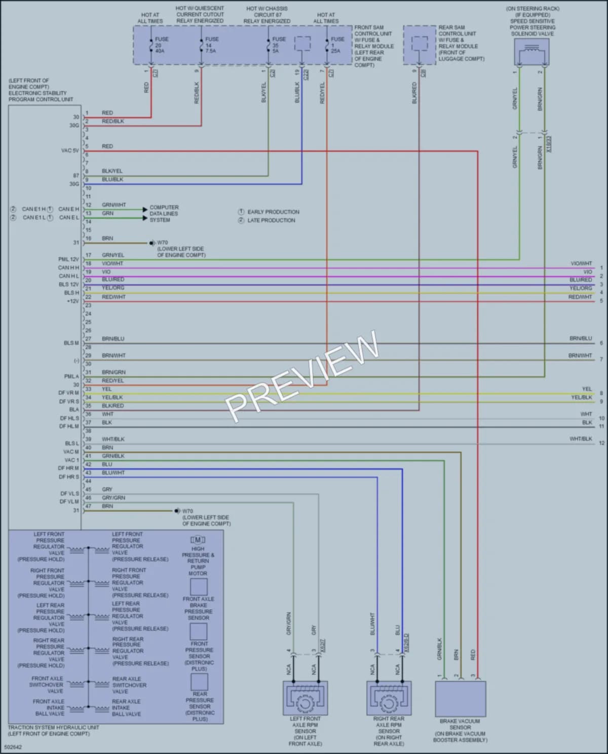 2016 MercedesBenz SLK300 Anti Lock Brakes wiring diagram preview