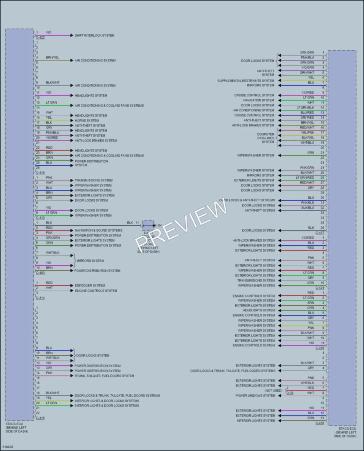 2016 Mitsubishi Outlander Body Control Modules wiring diagram preview