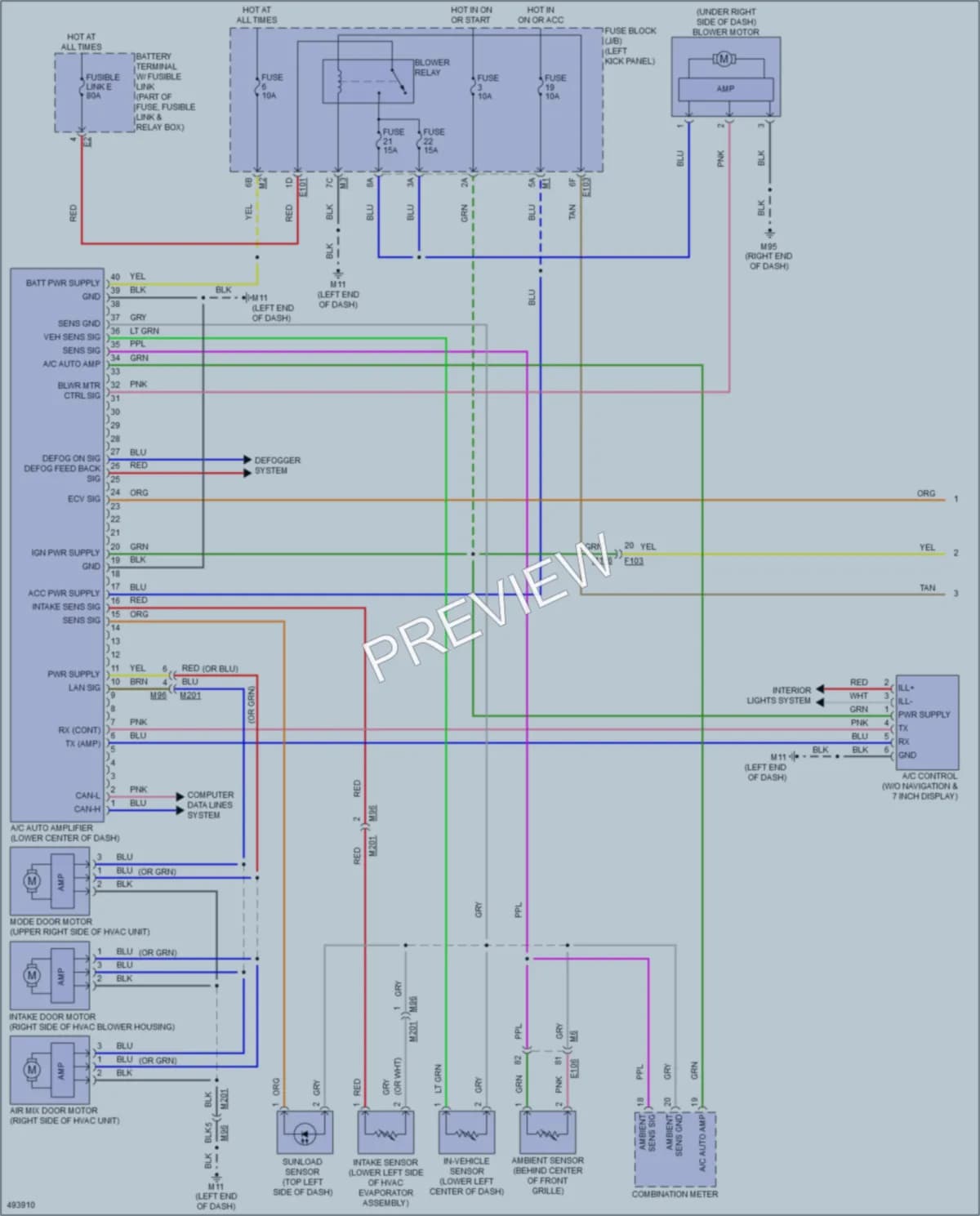 2016 Nissan 370Z Air Conditioning wiring diagram preview