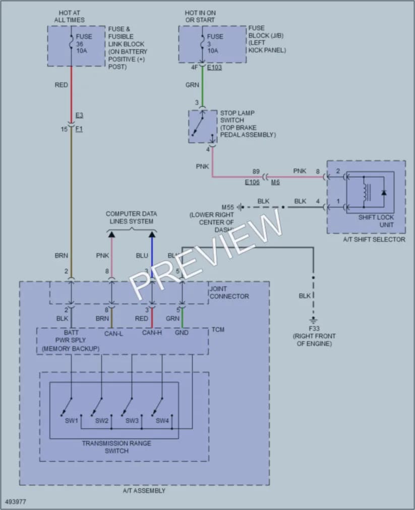 2016 Nissan 370Z Shift Interlock wiring diagram preview