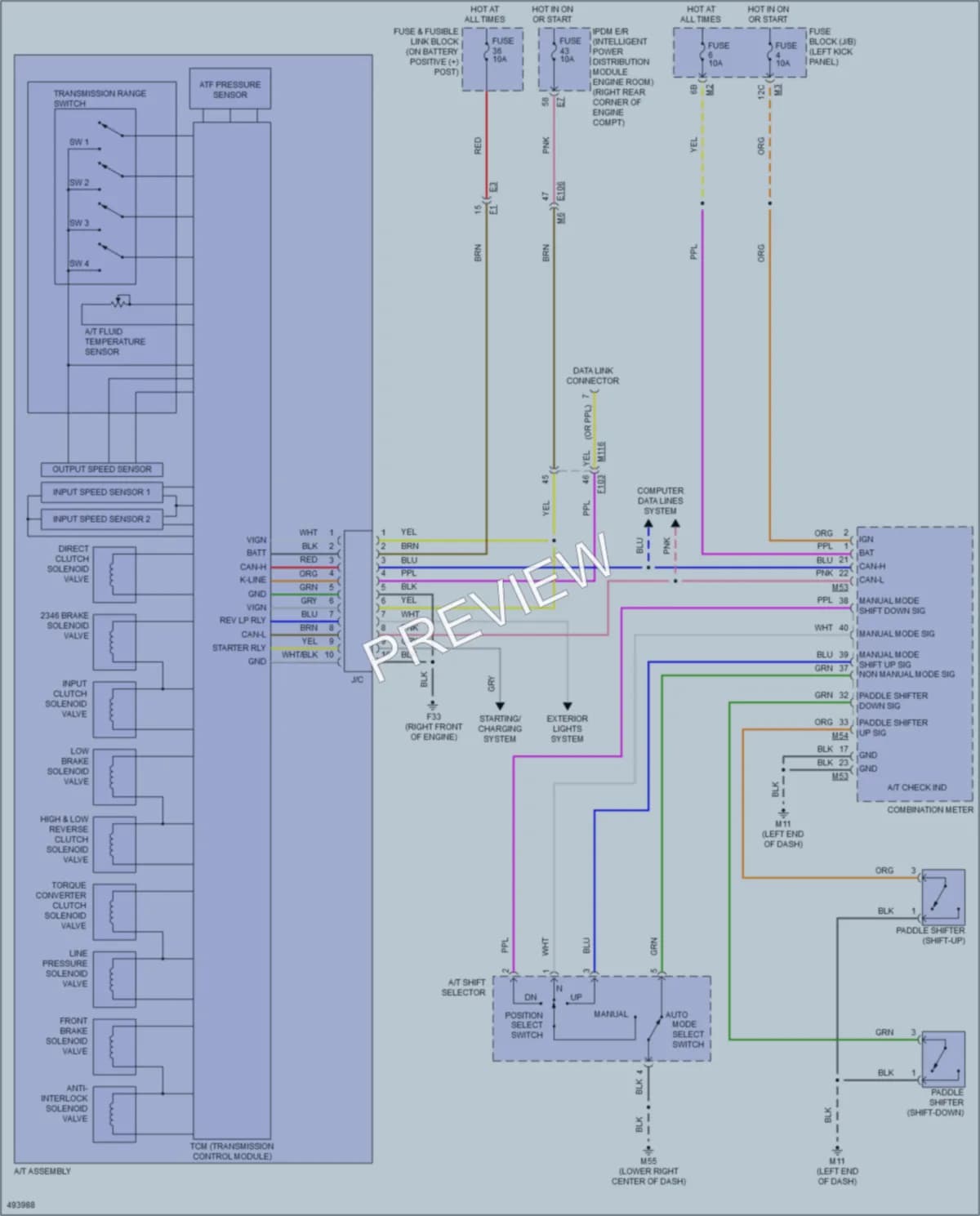 2016 Nissan 370Z Transmission wiring diagram preview