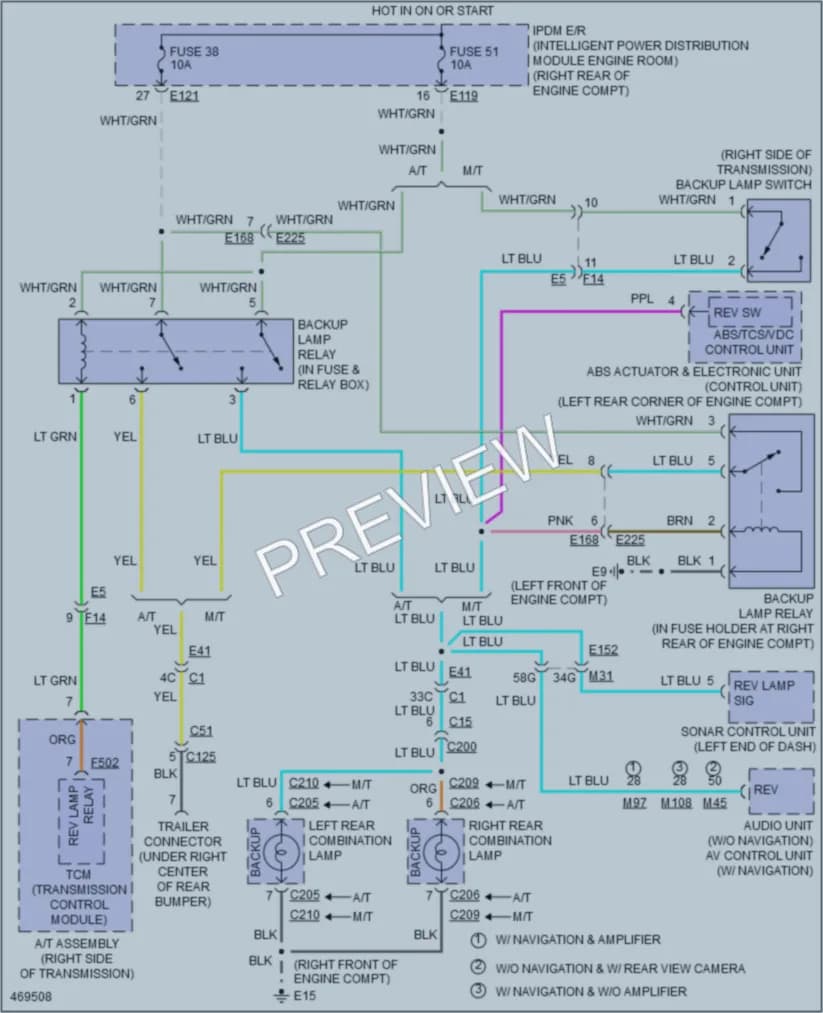 2016 Nissan Frontier Exterior Lights wiring diagram preview