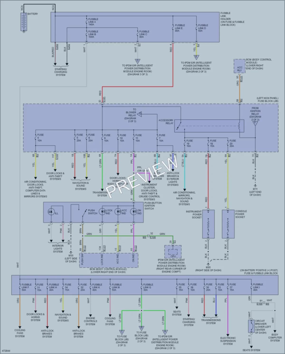 2016 Nissan GTR Power Distribution wiring diagram preview