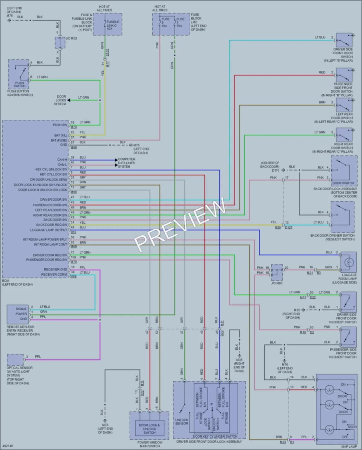 2016 Nissan JUKE Interior Lights wiring diagram preview