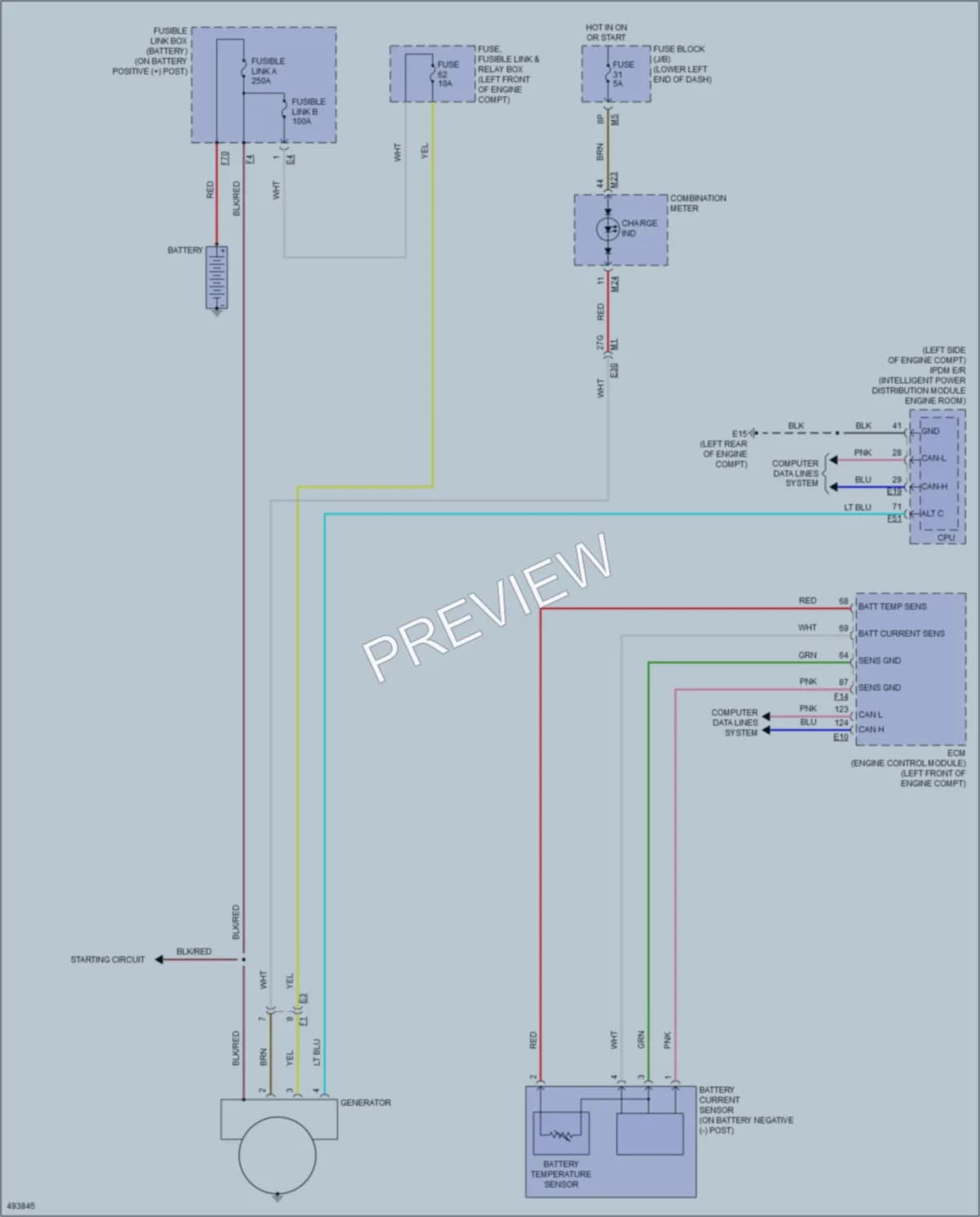 2016 Nissan Maxima Starting Charging wiring diagram preview