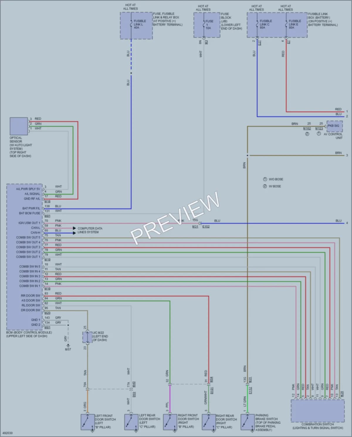 2016 Nissan MuranoHybrid Headlights wiring diagram preview