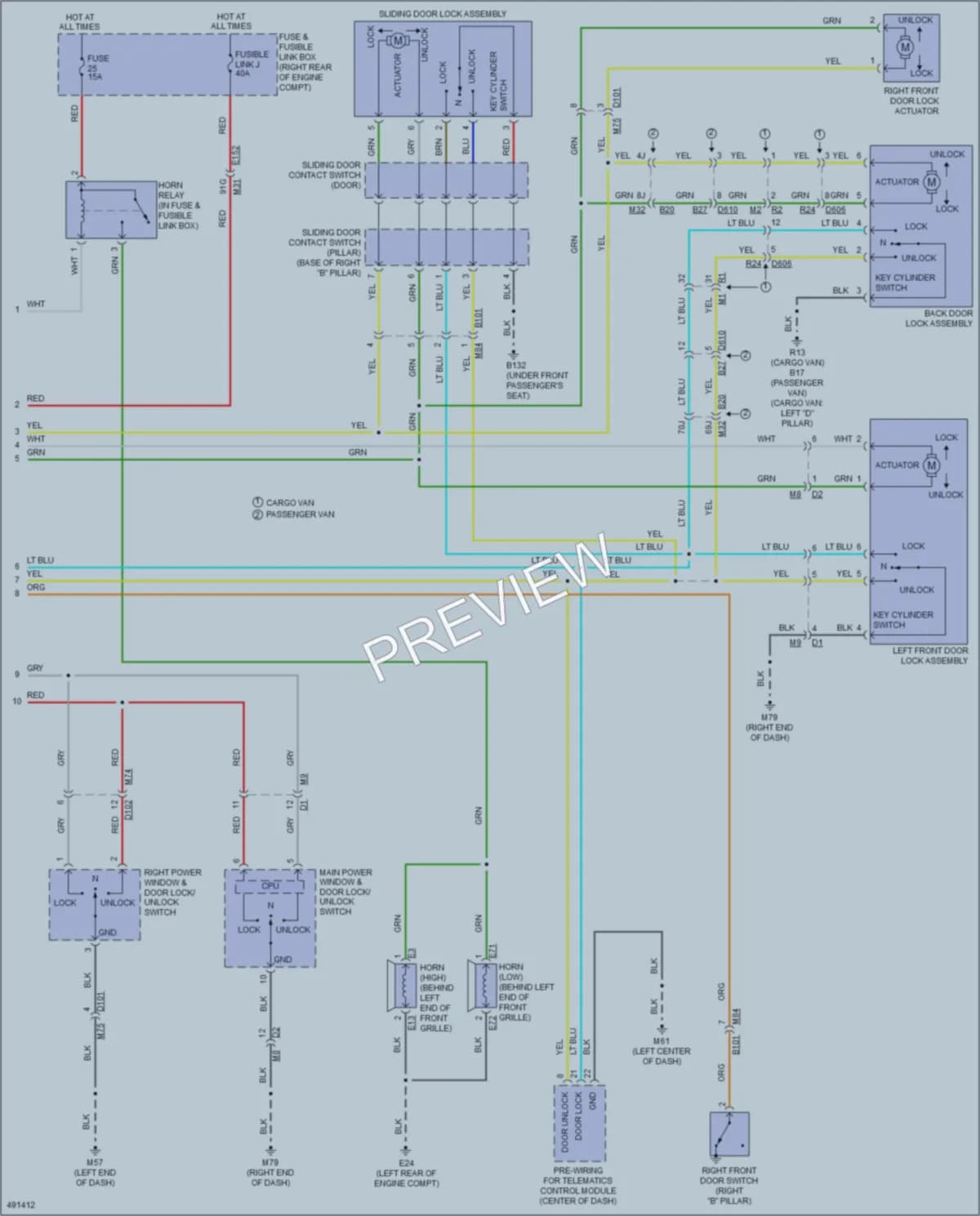 2016 Nissan NV1500 Anti Theft wiring diagram preview