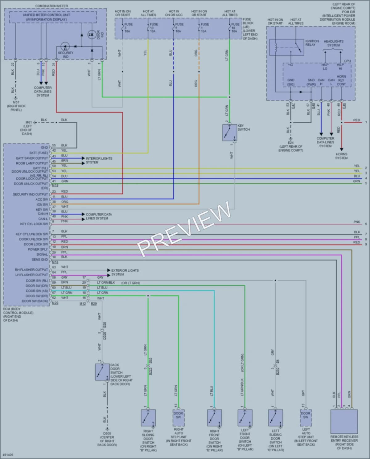 2016 Nissan NV200 Anti Theft wiring diagram preview