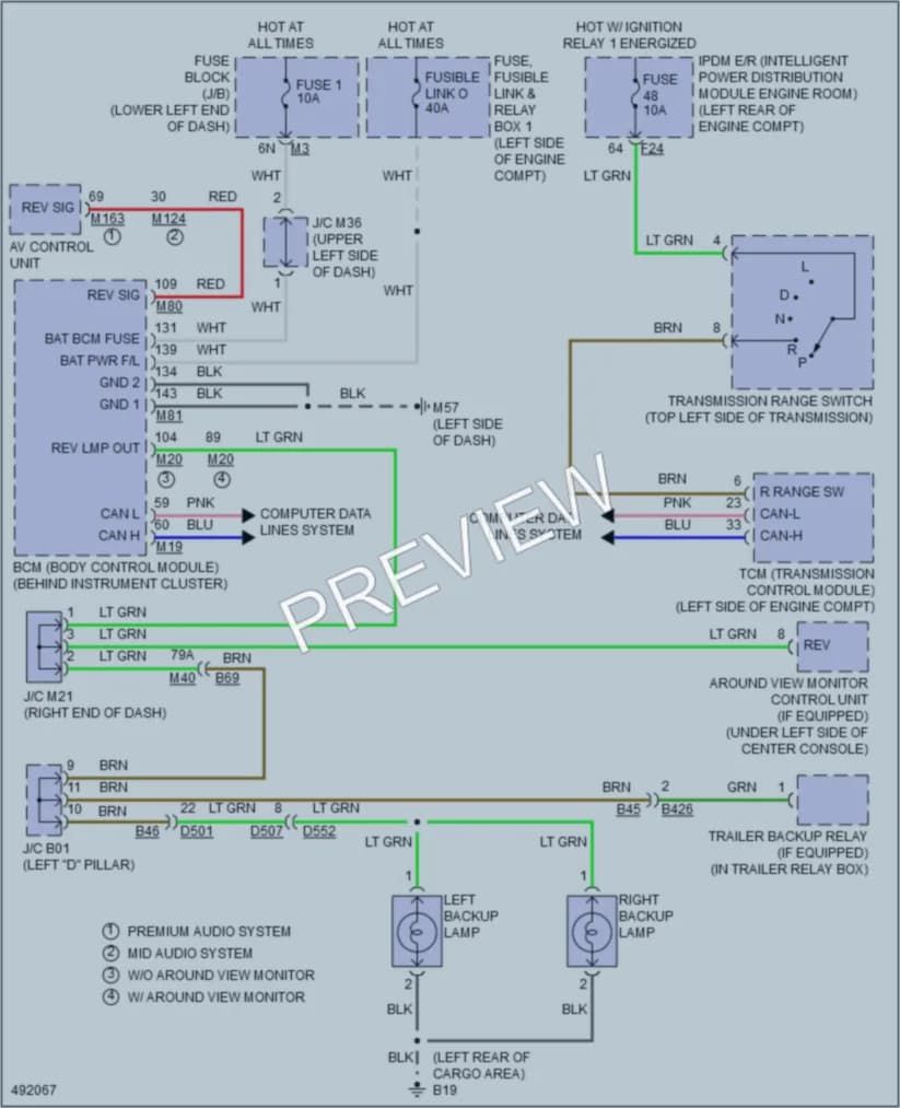 2016 Nissan Pathfinder Exterior Lights wiring diagram preview