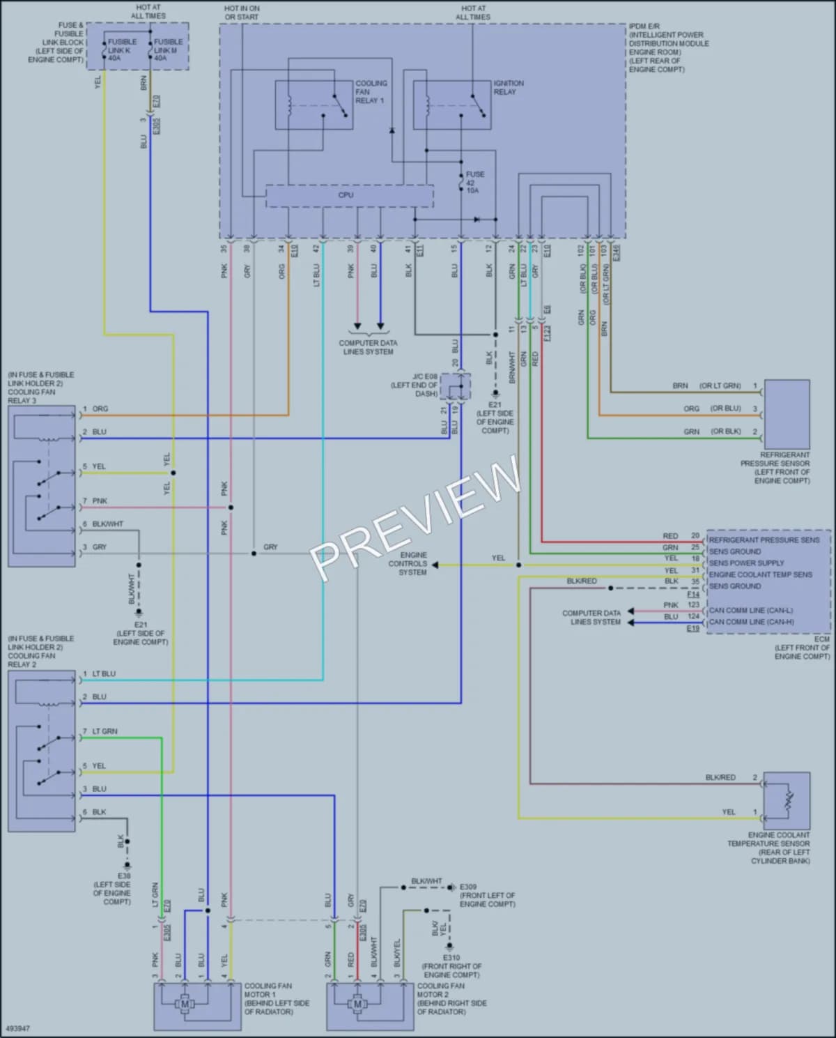 2016 Nissan Quest Cooling Fan wiring diagram preview