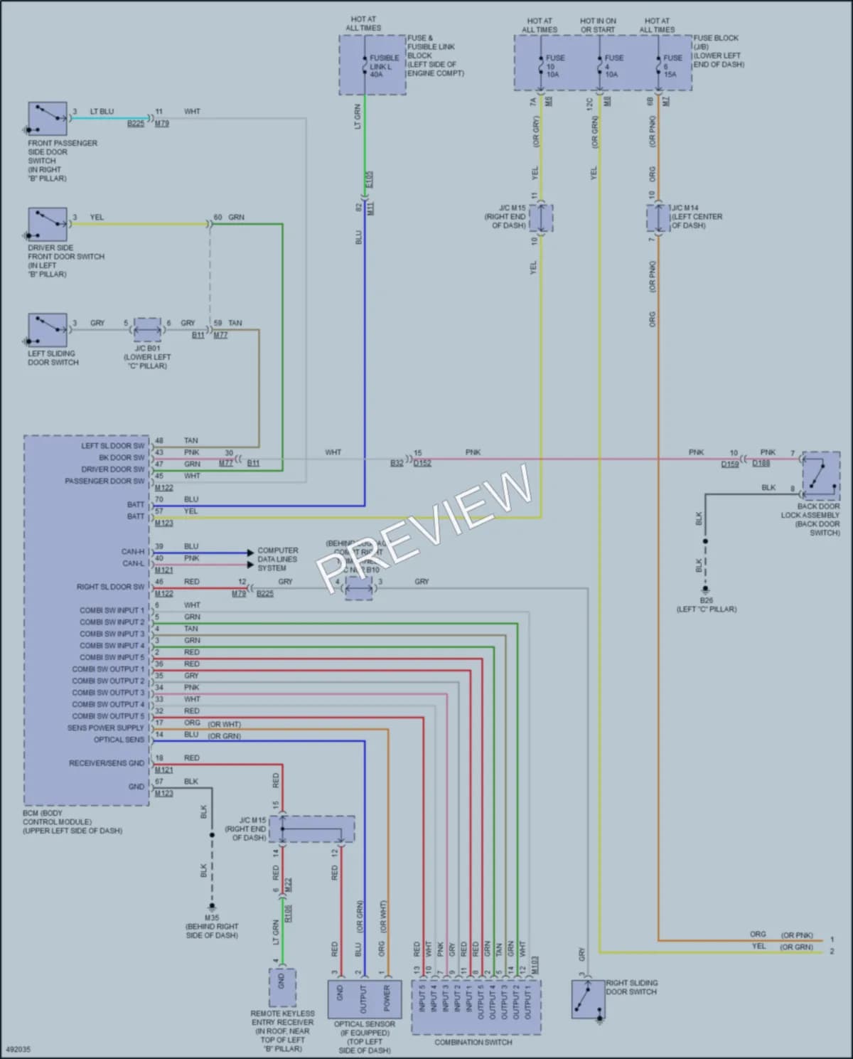 2016 Nissan Quest Headlights wiring diagram preview