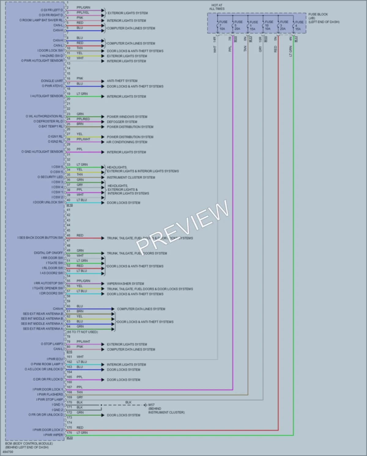 2016 Nissan Rogue Body Control Modules wiring diagram preview