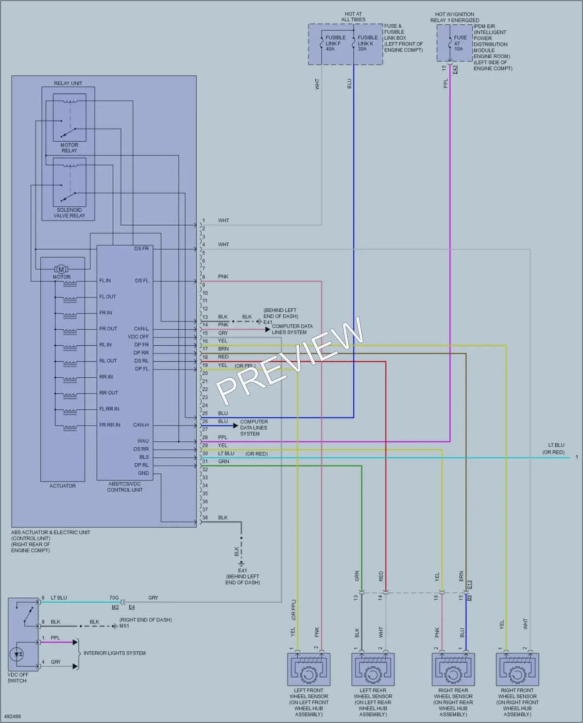 2016 Nissan Sentra Anti Lock Brakes wiring diagram preview