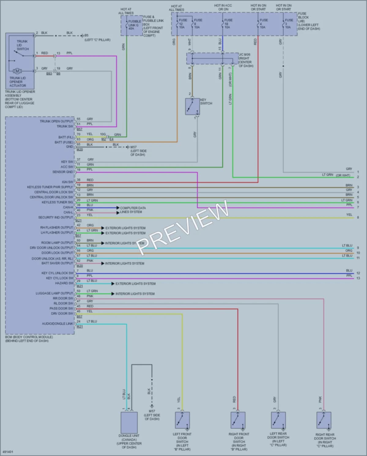 2016 Nissan Sentra Anti Theft wiring diagram preview