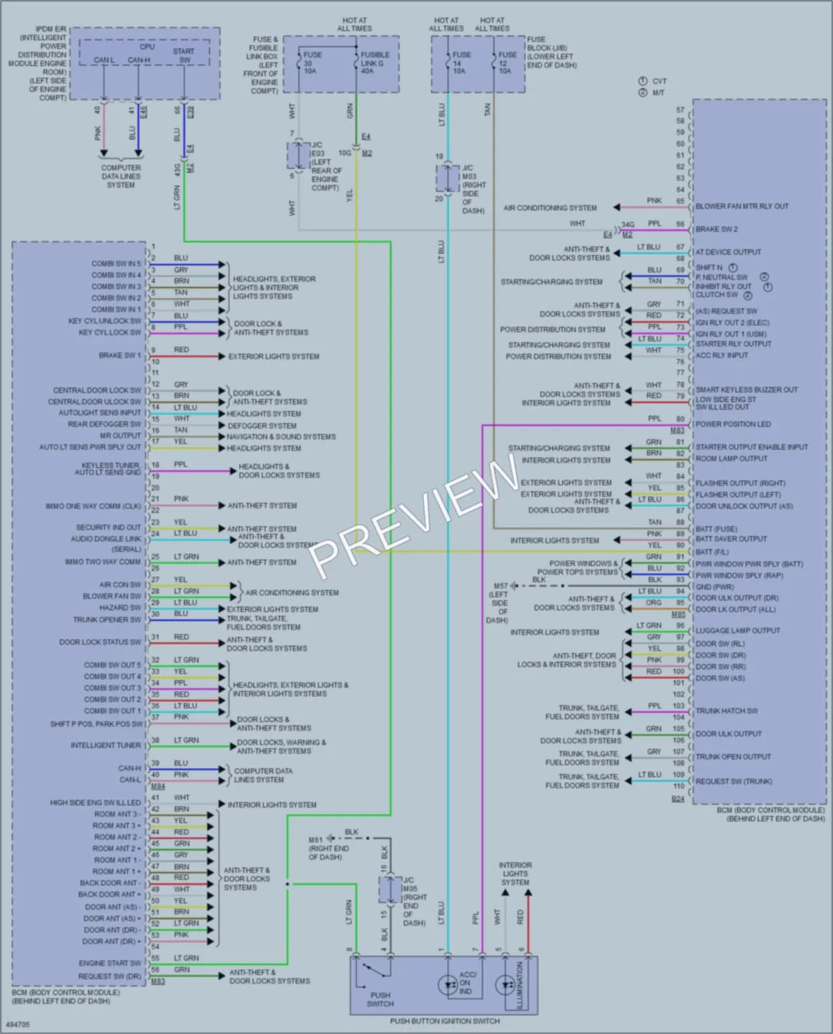 2016 Nissan Sentra Body Control Modules wiring diagram preview