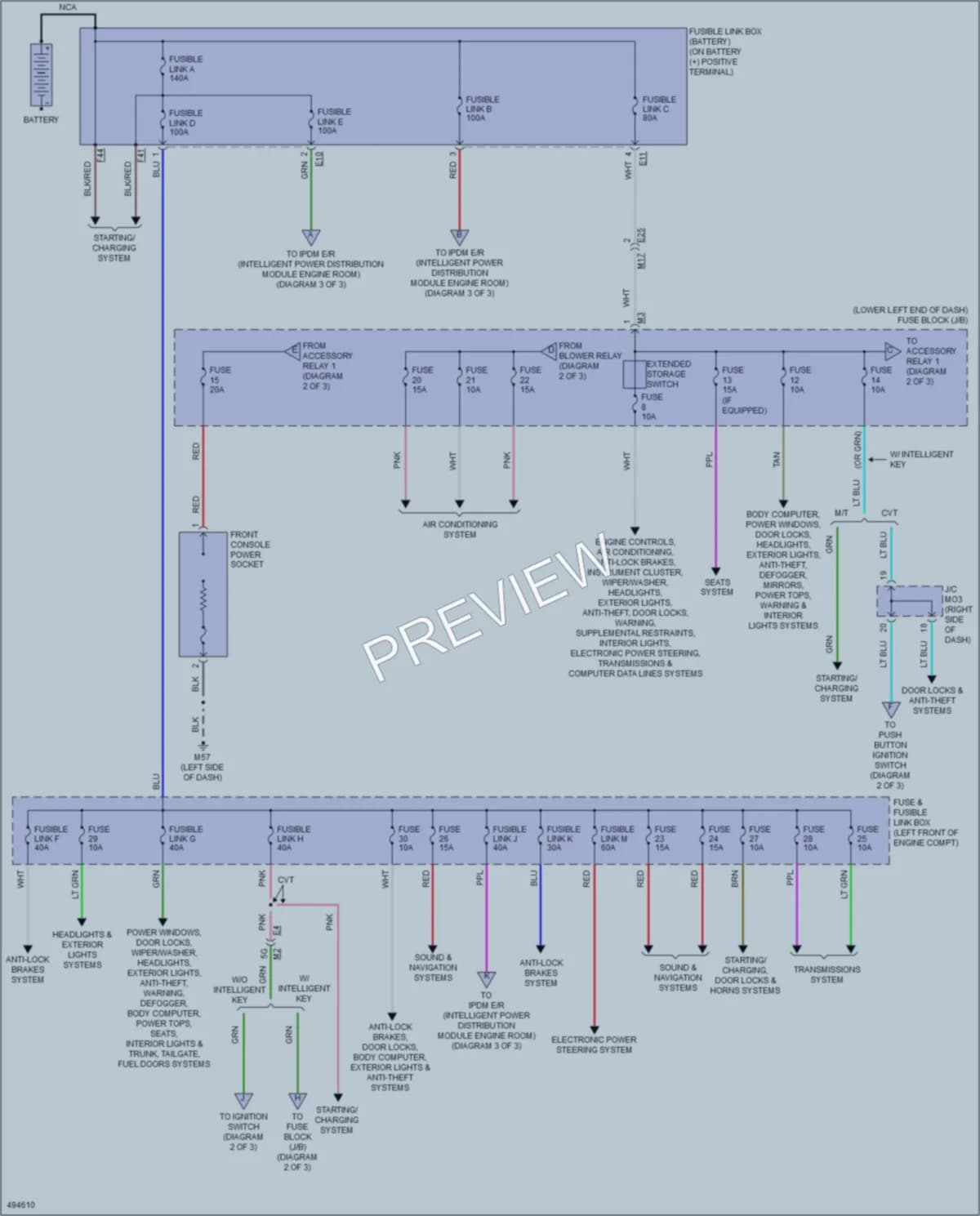 2016 Nissan Sentra Power Distribution wiring diagram preview