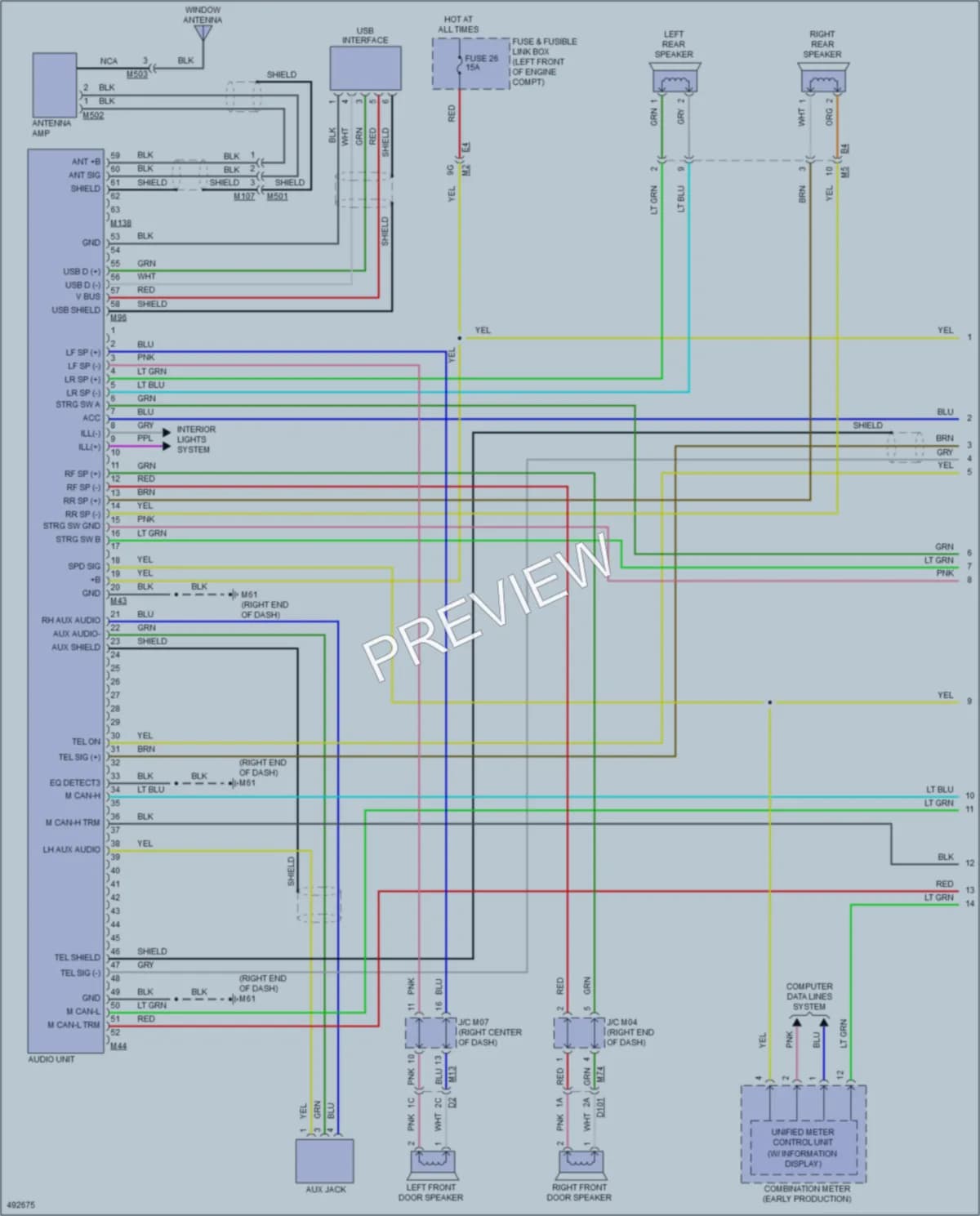 2016 Nissan Sentra Radio wiring diagram preview