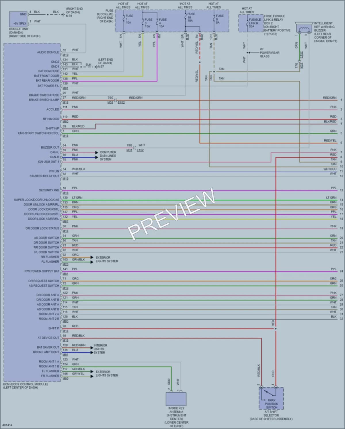 2016 Nissan TitanXD Anti Theft wiring diagram preview