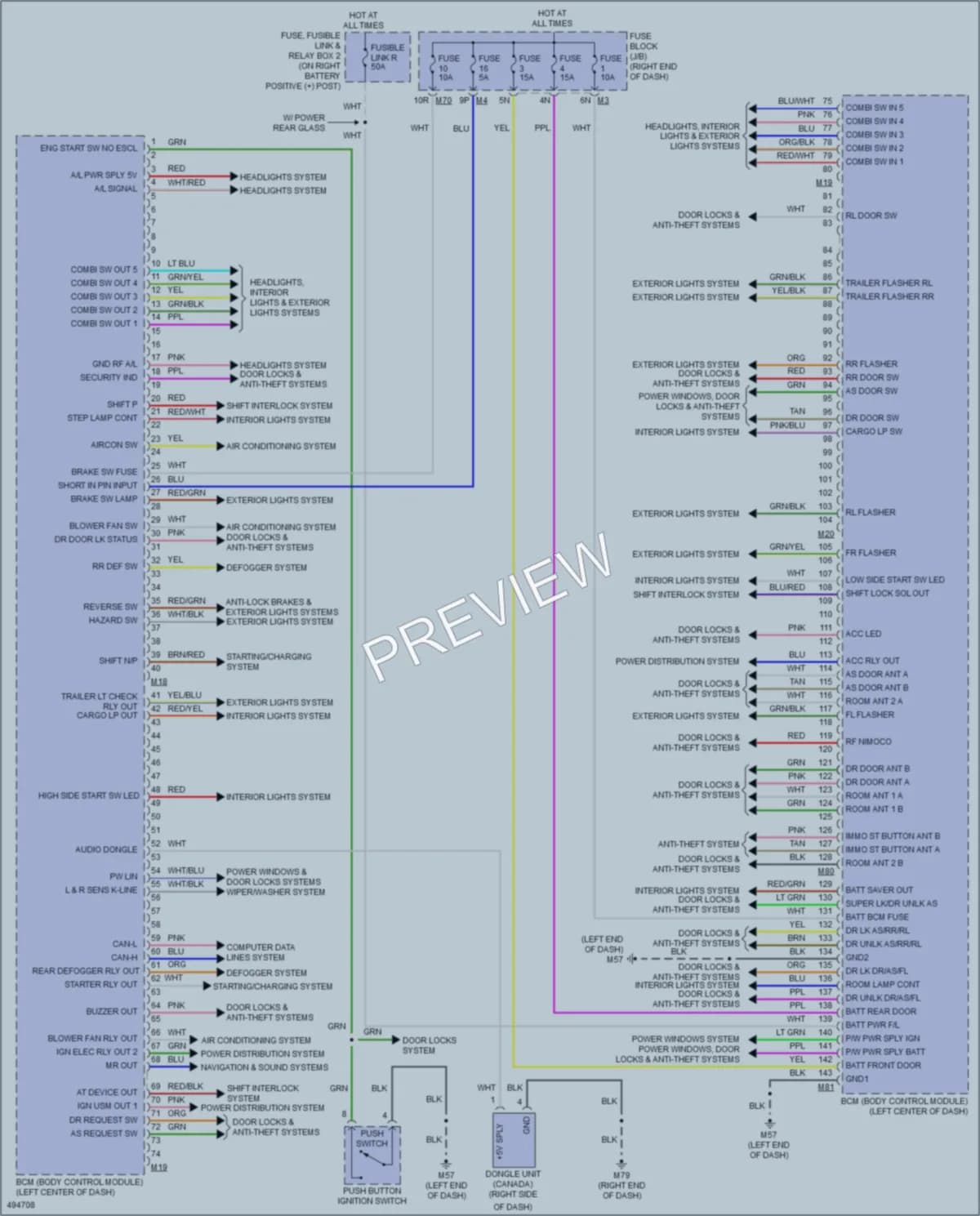 2016 Nissan TitanXD Body Control Modules wiring diagram preview