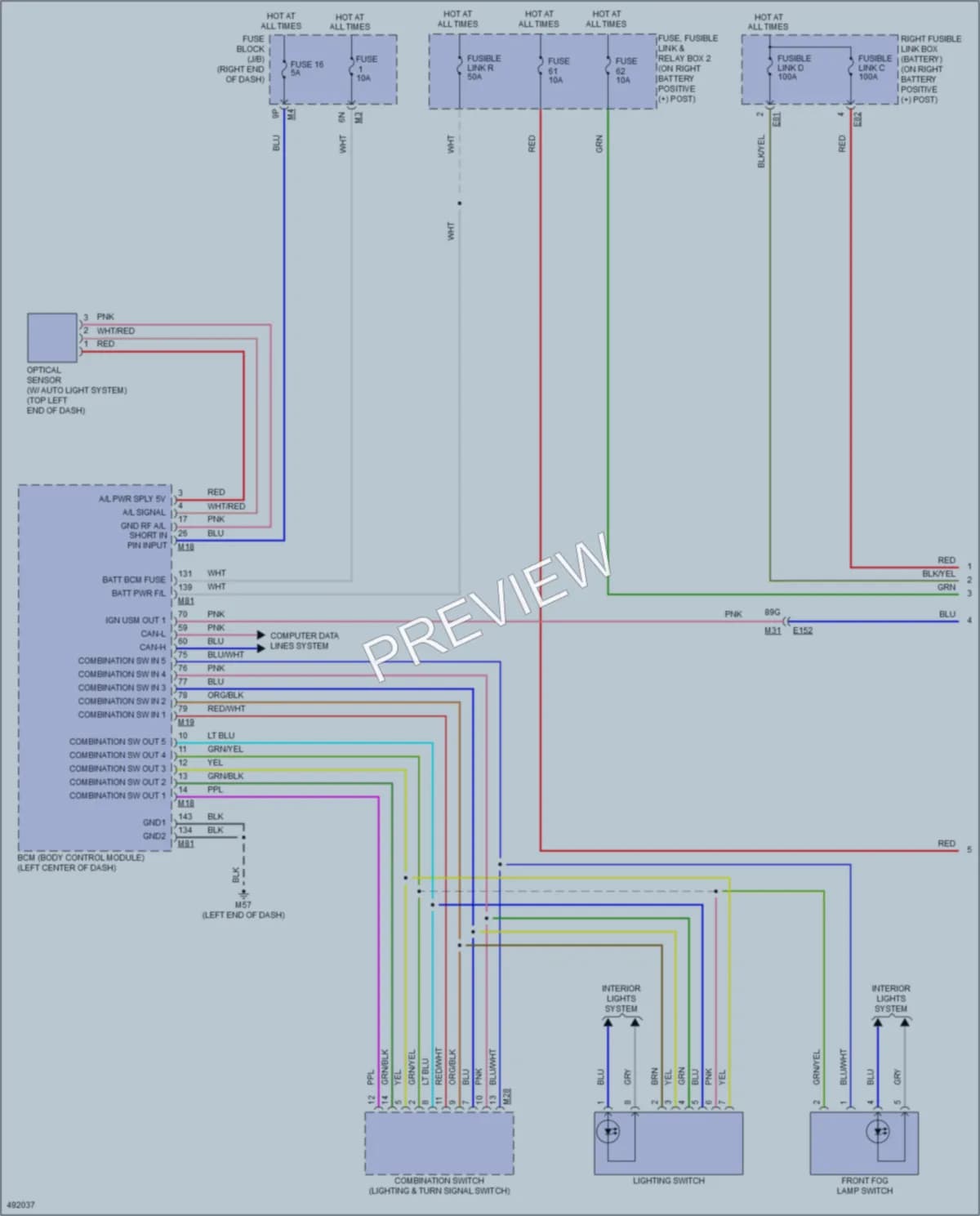 2016 Nissan TitanXD Headlights wiring diagram preview