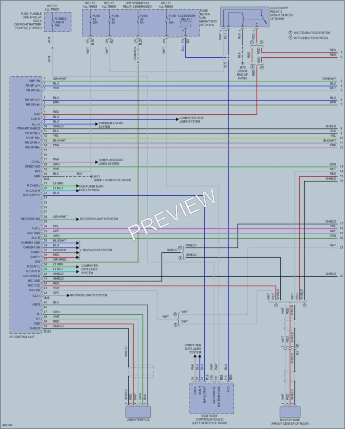2016 Nissan TitanXD Radio wiring diagram preview