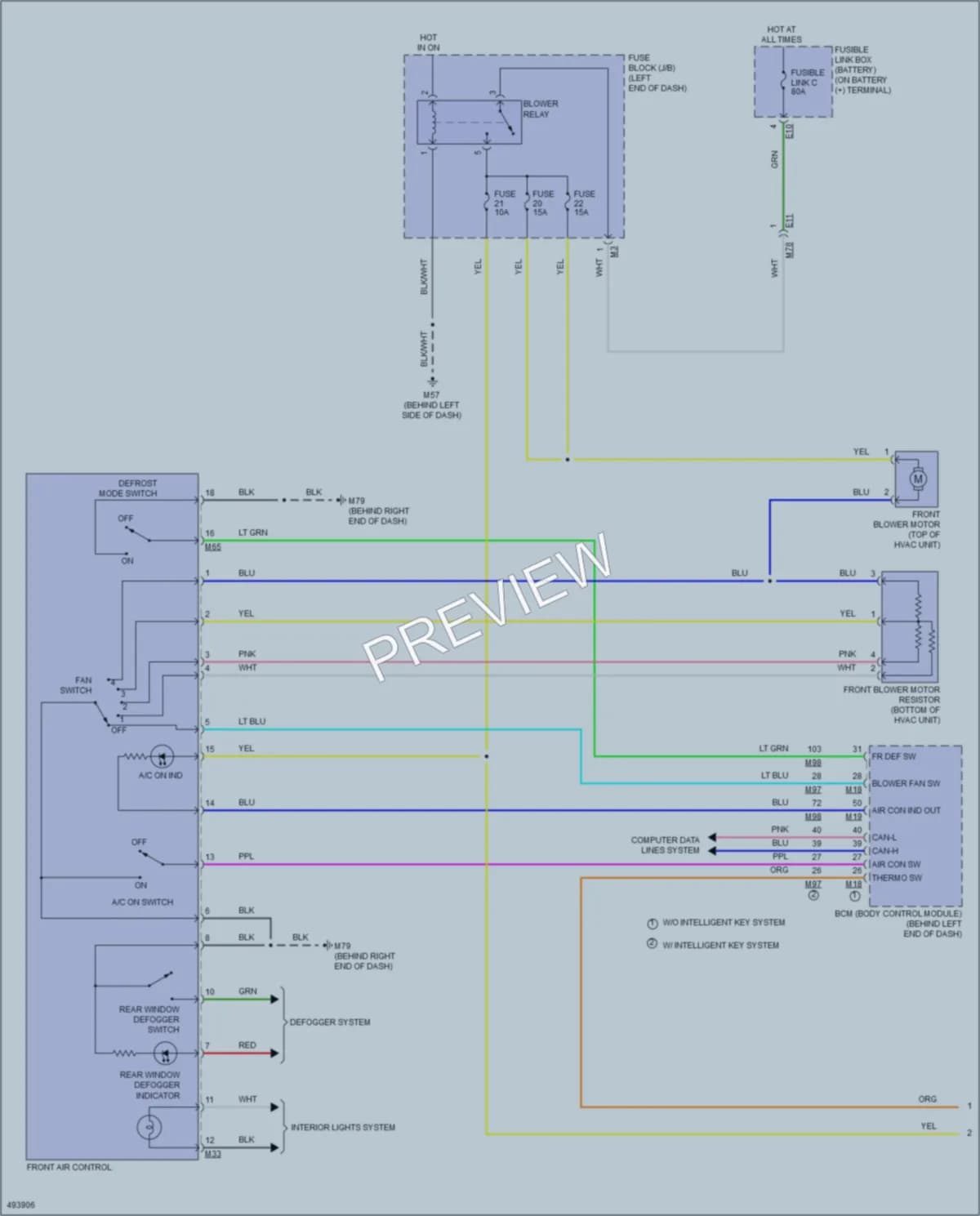 2016 Nissan Versa Air Conditioning wiring diagram preview