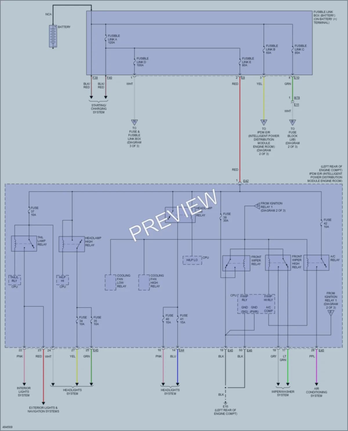 2016 Nissan Versa Power Distribution wiring diagram preview